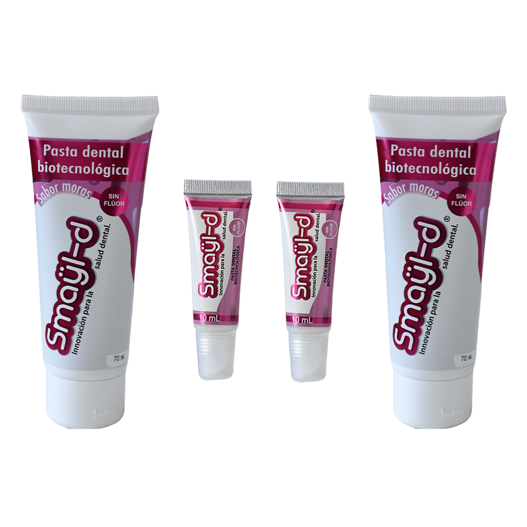 2 Smayl-D Medianas (70 ml) Frutos Rojos y 2 Smayl-D Mini (5 ml) Frutos Rojos