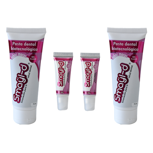 [KIT2MMINFR] 2 Smayl-D Medianas (70 ml) Frutos Rojos y 2 Smayl-D Mini (5 ml) Frutos Rojos